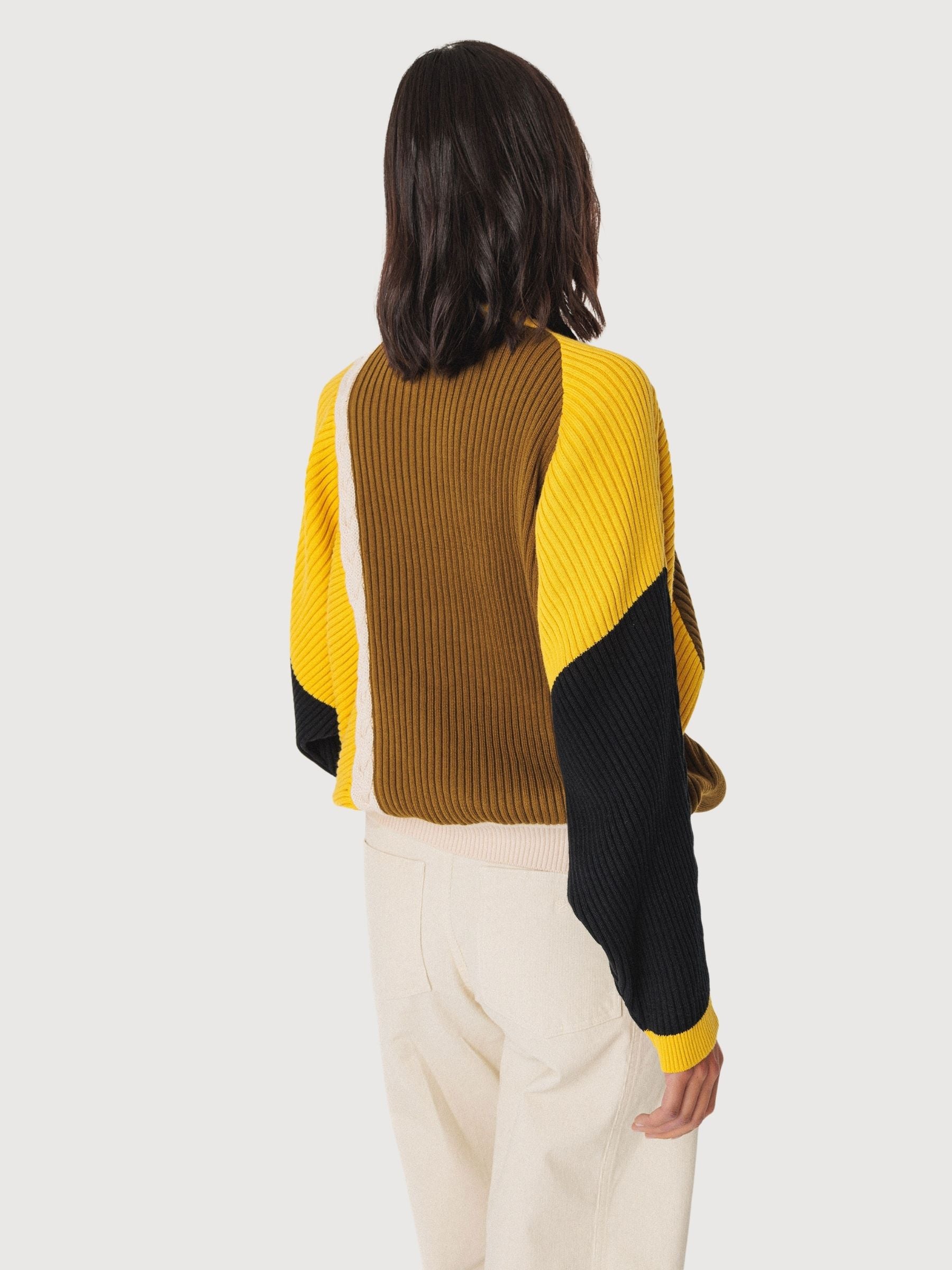 Sweatshirt Balene Yellow Gots Cotton Woman | Skfk