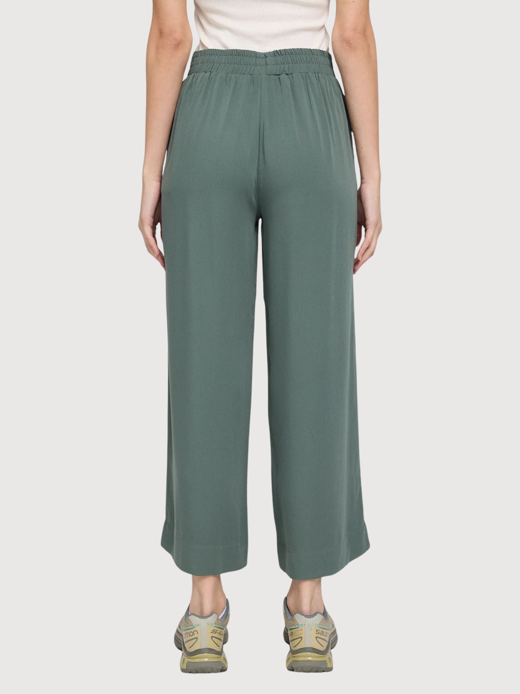 Pantaloni a gamba larga in viscosa da donna | Mazine