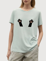 T-shirt Sara Zampe Menta | Re-Bello