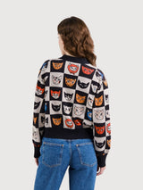 Cardigan Kanan Cat Bingo Black Woman | Dedicated