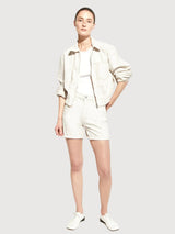 Shorts di jeans Sheaari tinti senza coloranti da donna | ARMEDANGELS