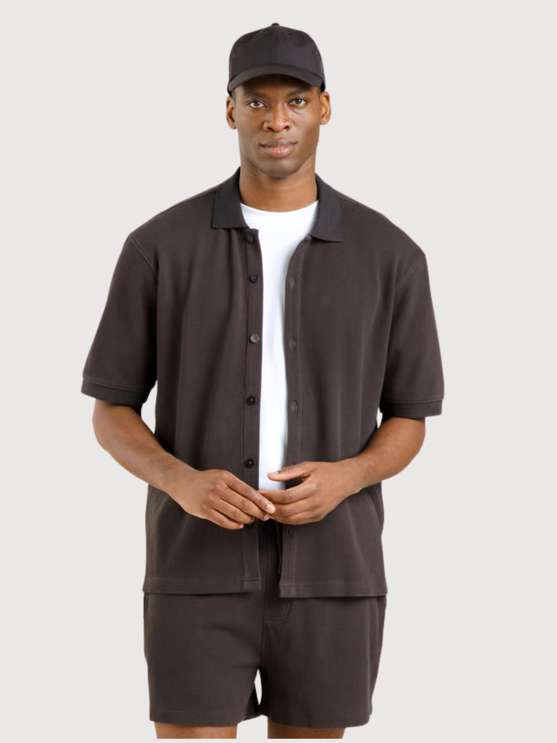 Camicia Falkvik Waffle Phantom Uomo | Dedicated