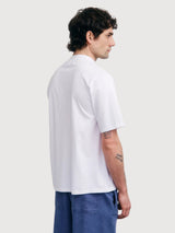 Wide Collar T-Shirt Classic White | Rotholz