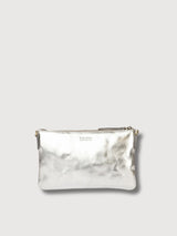 Lexi Silver Woven Classic Leather bag | O My bag