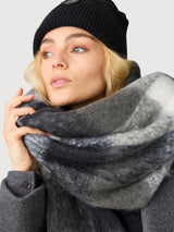 Scarf Fringe BlackCheck | Knowledge Cotton Apparel