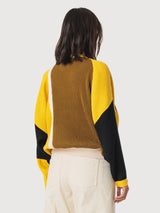 Sweatshirt Balene Yellow Gots Cotton Woman | Skfk