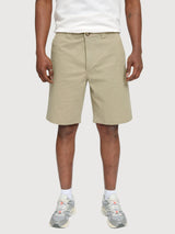 Chino-Shorts für Herren, hellkhaki, aus Baumwolle | Mazine