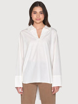 Shirt Chambray White Organic Cotton | Knowledge Cotton Apparel
