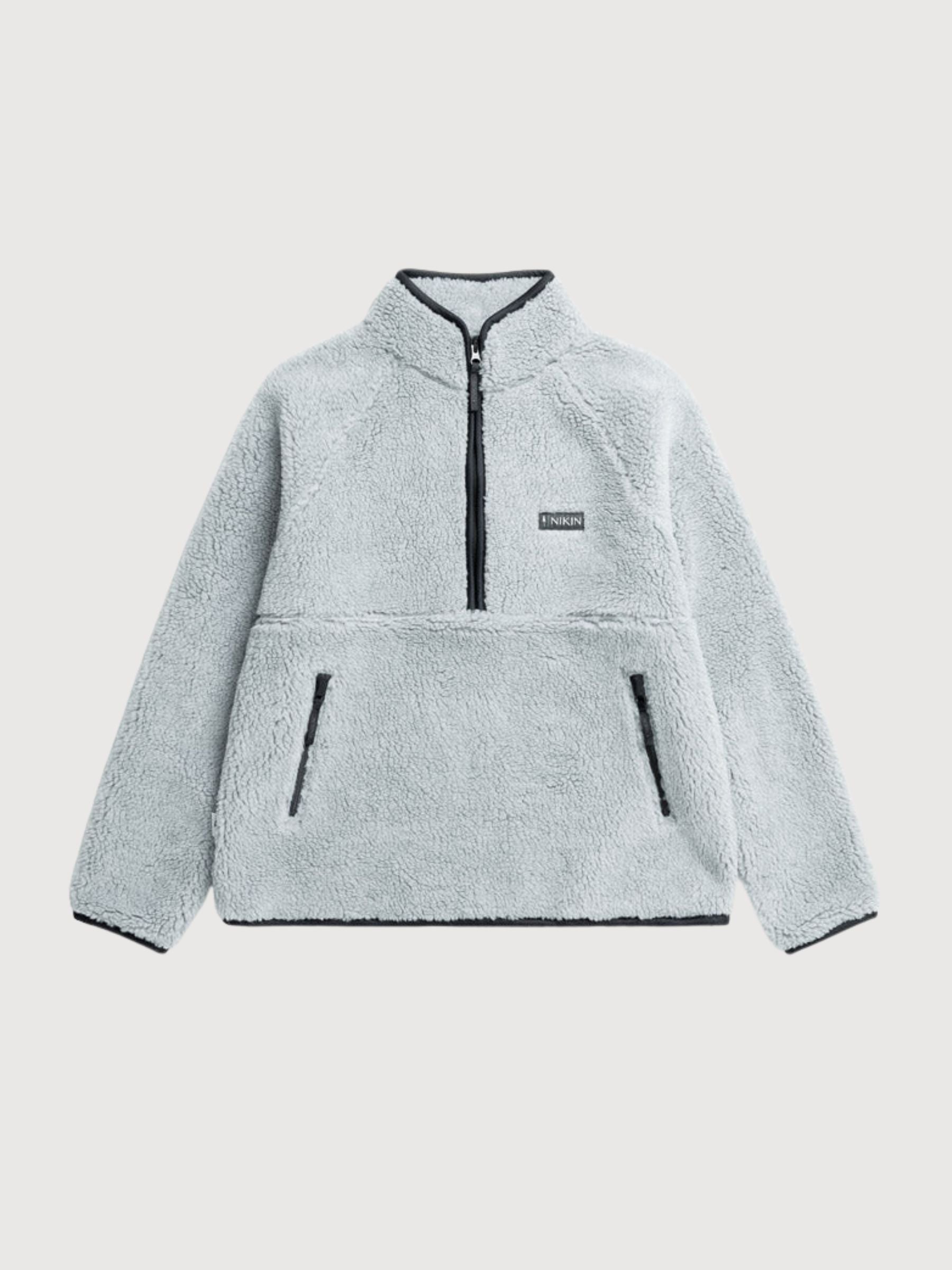 Jacket Fleece Teddy White Woman | Nikin