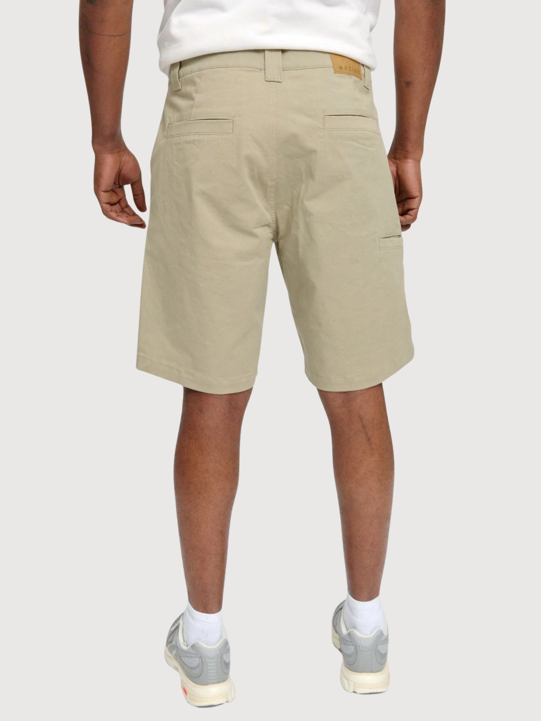 Pantaloncini Chino Uomo Kaki Chiaro Gots Cotone | Mazine
