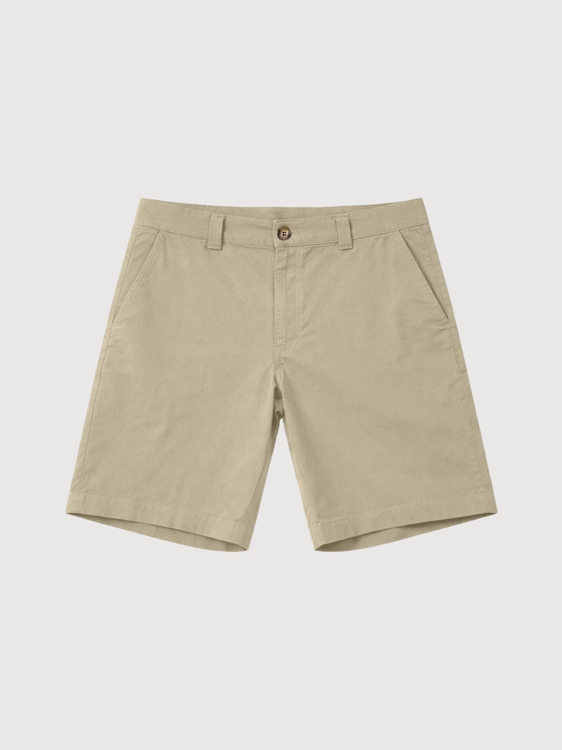 Pantaloncini Chino Uomo Kaki Chiaro Gots Cotone | Mazine