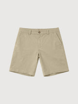 Chino-Shorts für Herren, hellkhaki, aus Baumwolle | Mazine