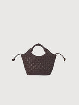 Mara Mini – Chocolate Woven Classic Leather | O My Bag