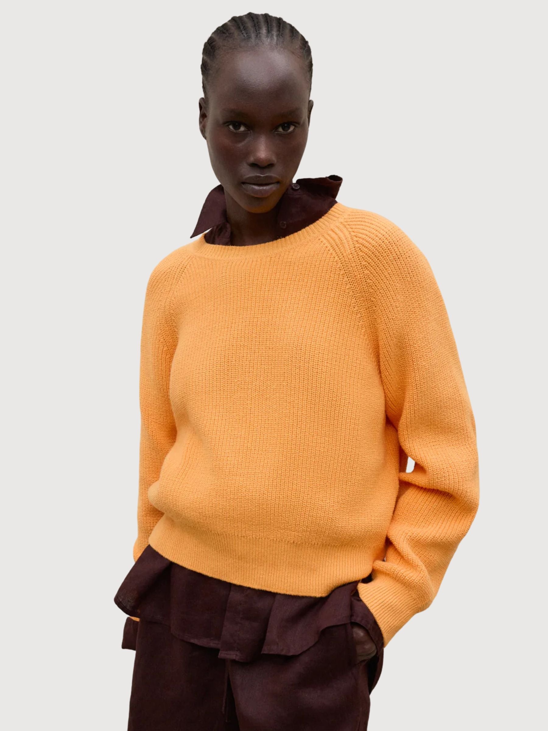 NONI KNIT WOMAN Tangerina | Ecoalf