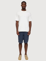 Pantaloncini da uomo in lino, blu inchiostro | Mazine