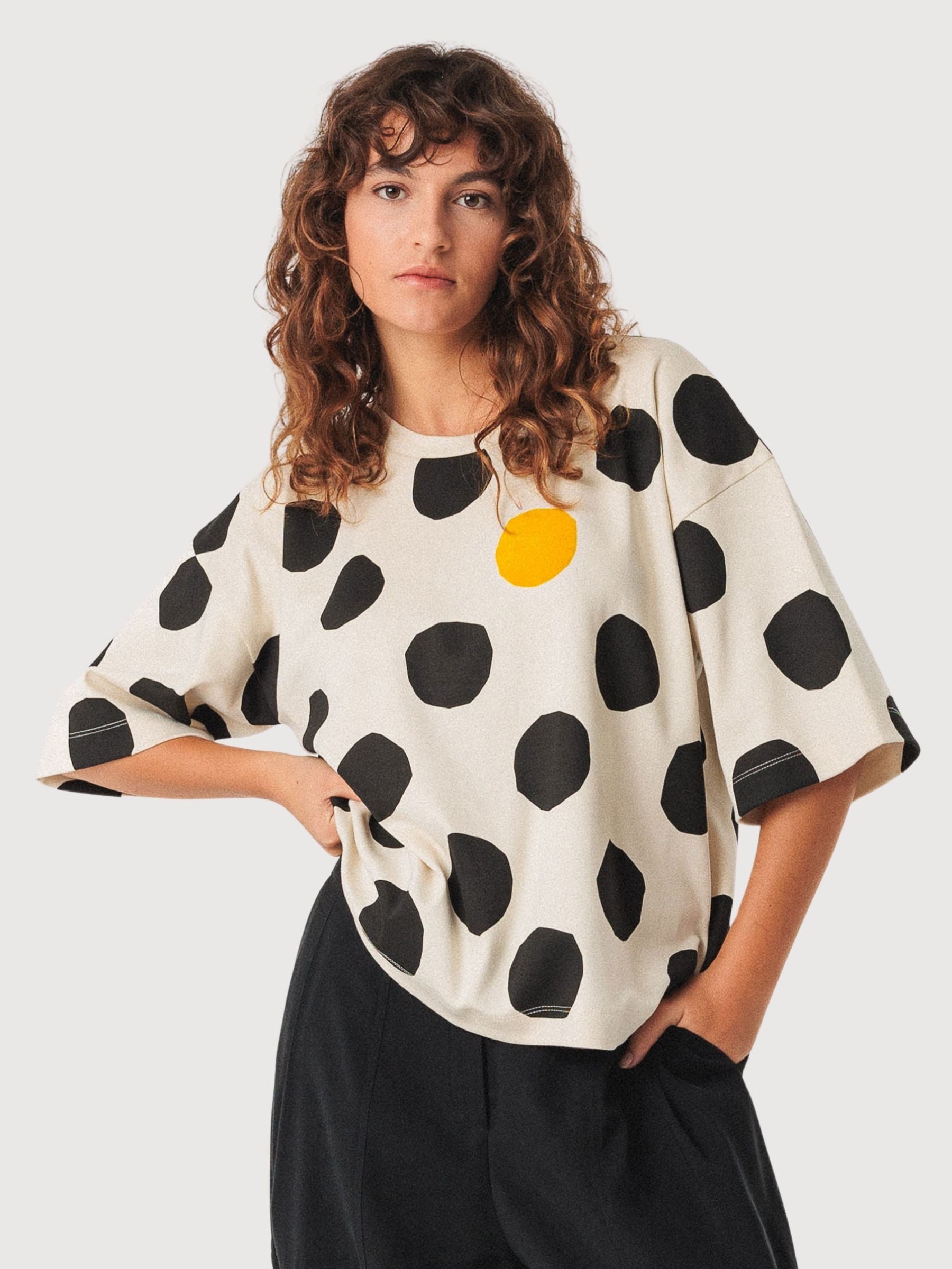 T-Shirt Lariz Multicolor Gots Cotton Donna | Skfk