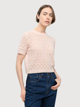 Pullover Neda Cotton Woman Rosa tulle | Rifo