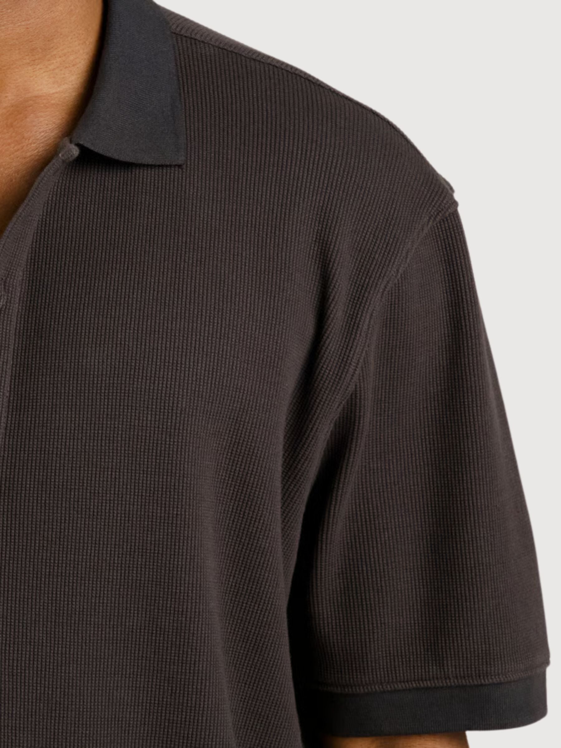 Camicia Falkvik Waffle Phantom Uomo | Dedicated
