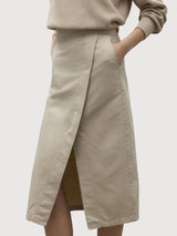 Skirt Shiro Beige in Organic Cotton | Ecoalf