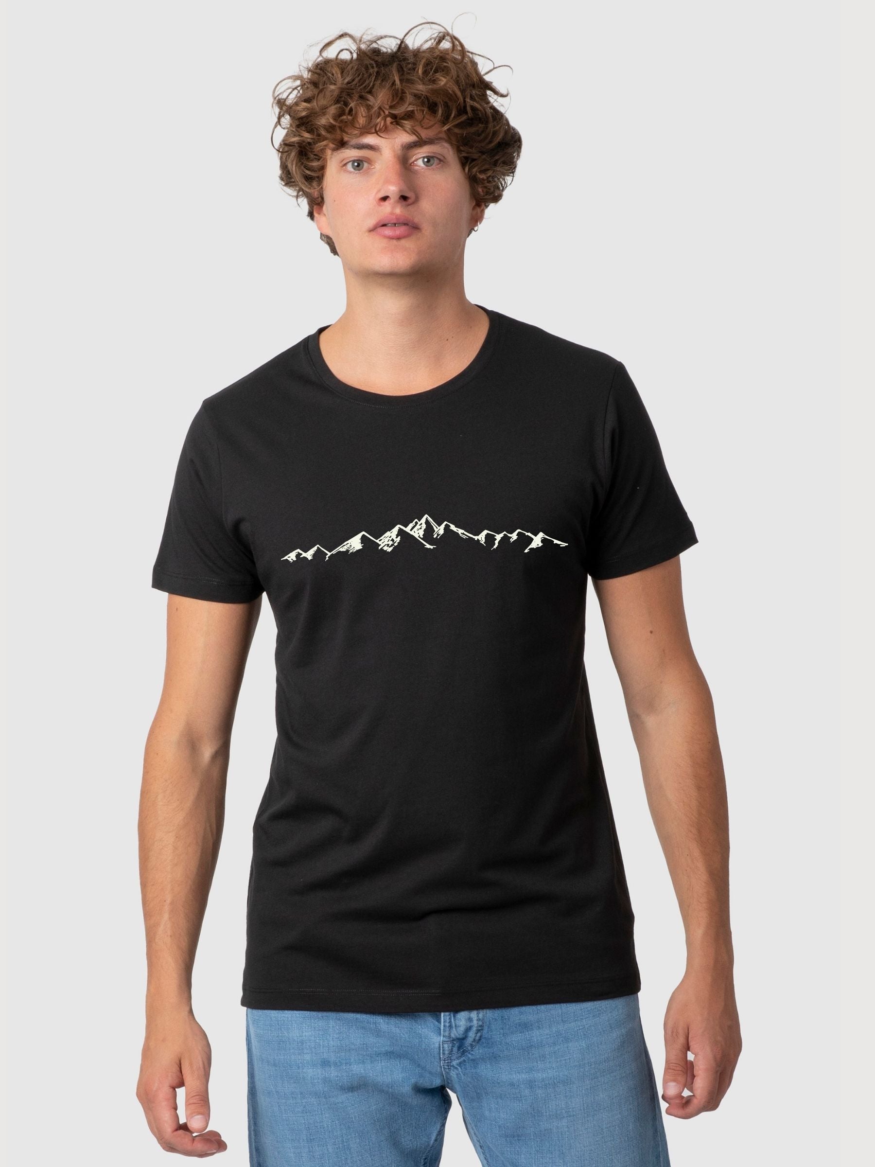 Daniel T-shirt Berge Schwarz | Re-bello