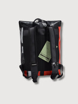 Backpack F155 Clapton Red, Black & White In Used Truck Tarps | Freitag