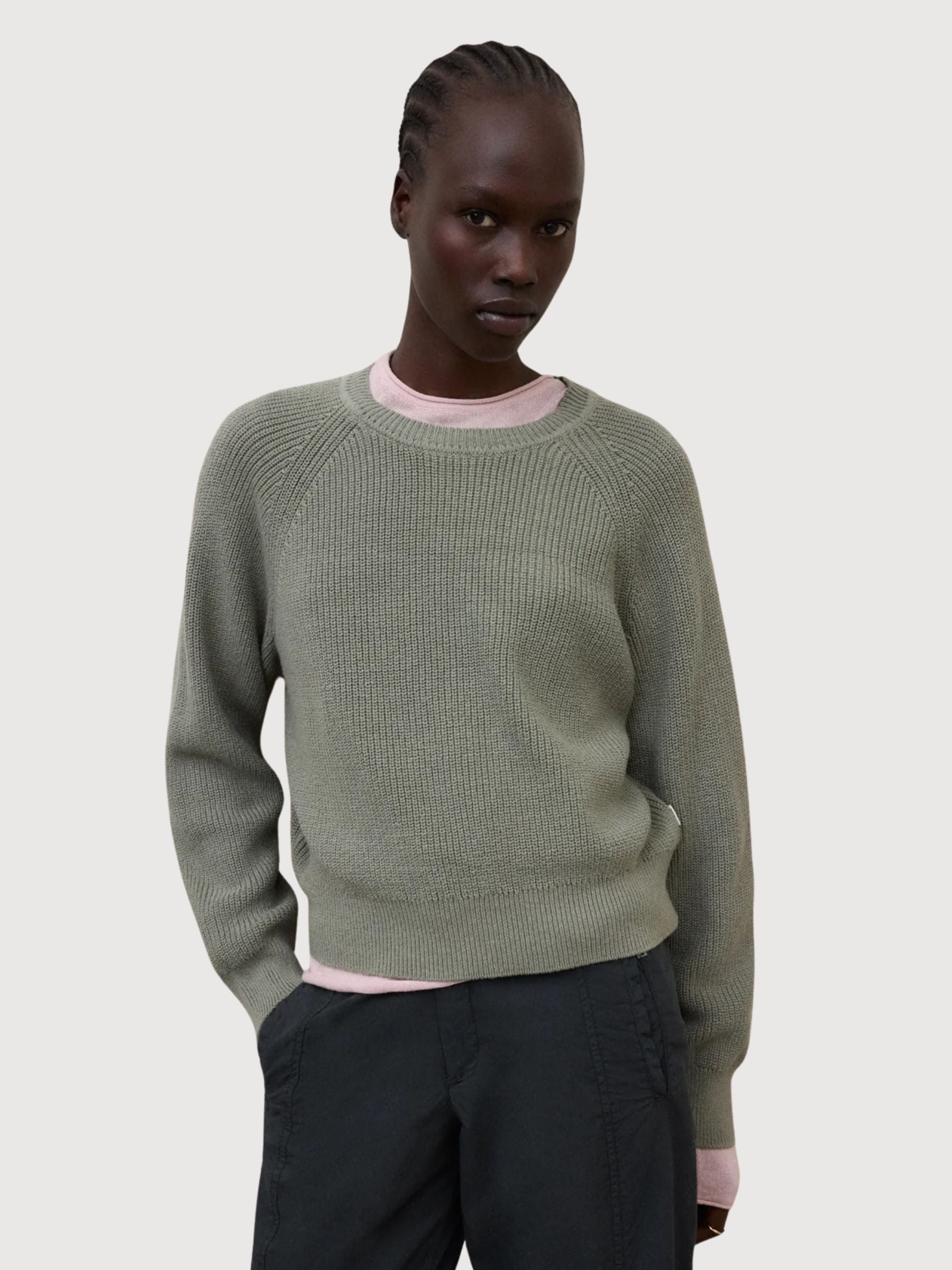 Pullover Noni Knit Donna Cotone Salvia | Ecoalf