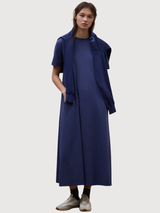 Abito Elettra Blu Indaco Cotone | Ecoalf