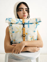Backpack Roll Mini with Flower Print | Lefrik