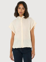 Shirt Aster Cream Linen | Knowledge Cotton Apparel
