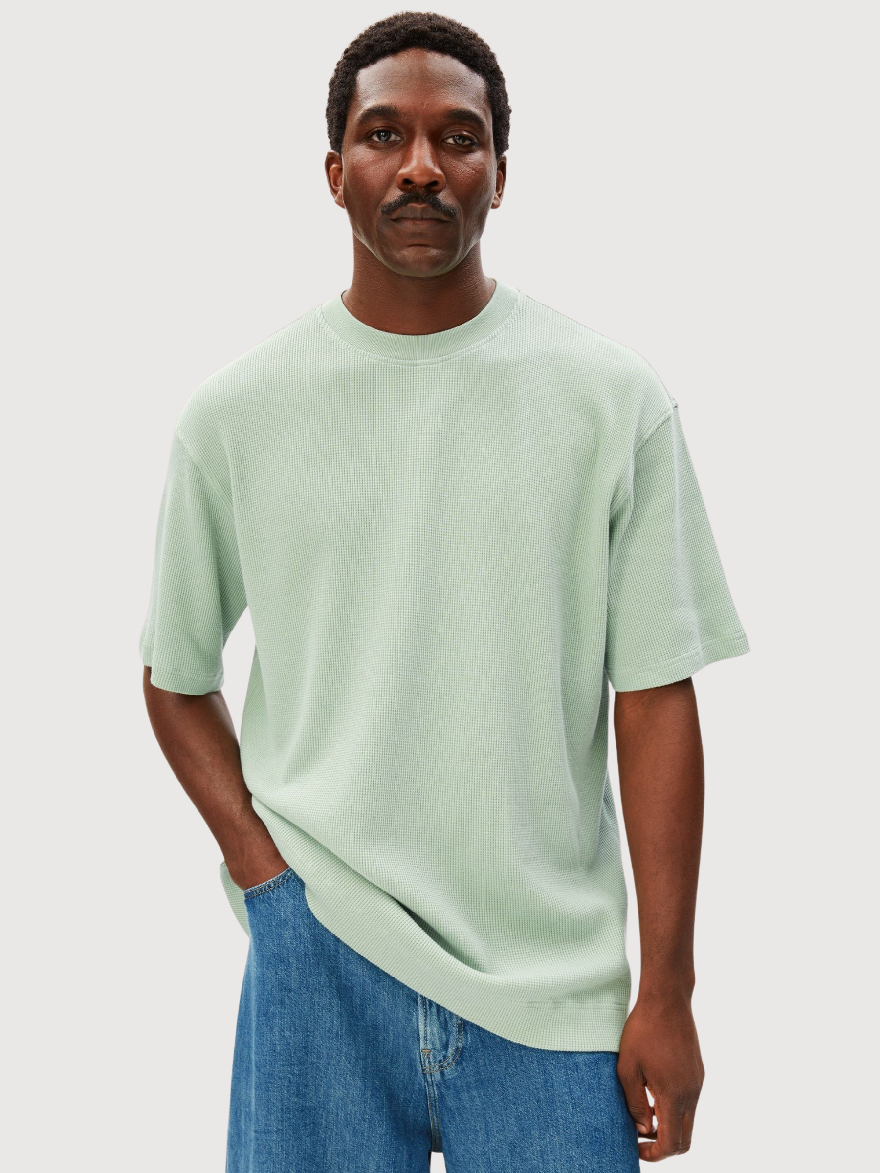 Waffle T-Shirt Maarkos Foam | Armedangels