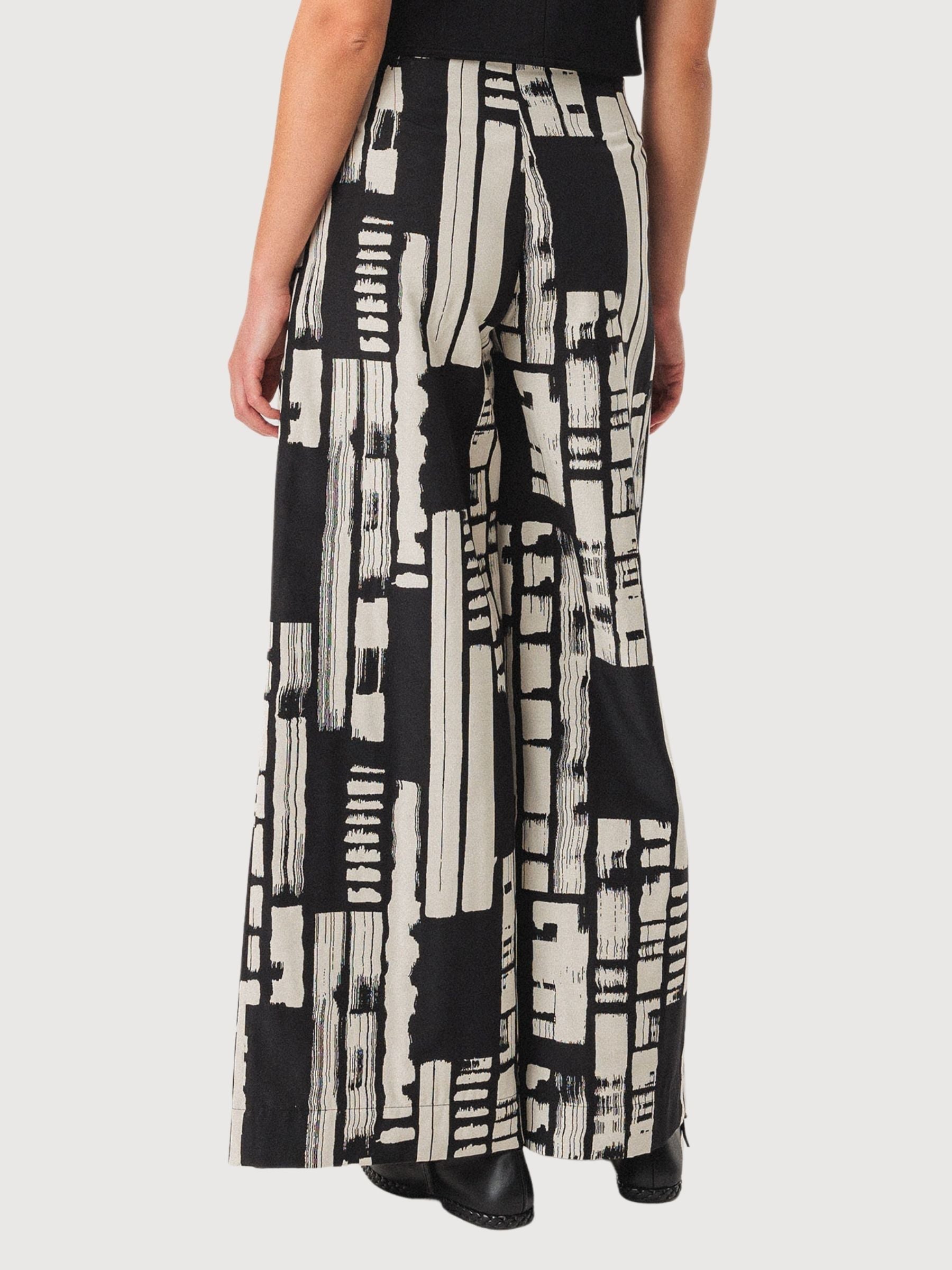 Pantaloni Basabe Nero/Bianco Donna | Skfk