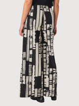 Trouser Basabe Black/White Woman | Skfk