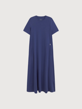 Abito Elettra Blu Indaco Cotone | Ecoalf