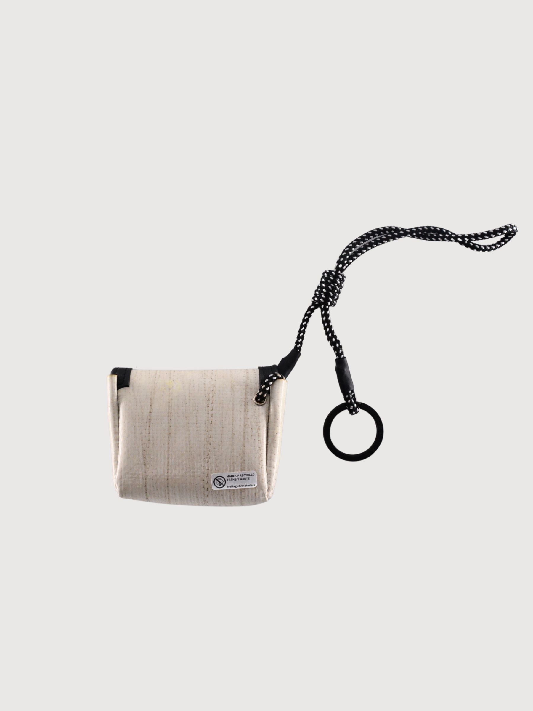 Charm, AirPods & Key Holder F213 Mini Messenger White/Brown | Freitag