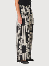Trouser Basabe Black/White Woman | Skfk