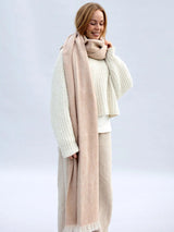 Alpaca Scarf Brushed Solid Blush | Bufandy