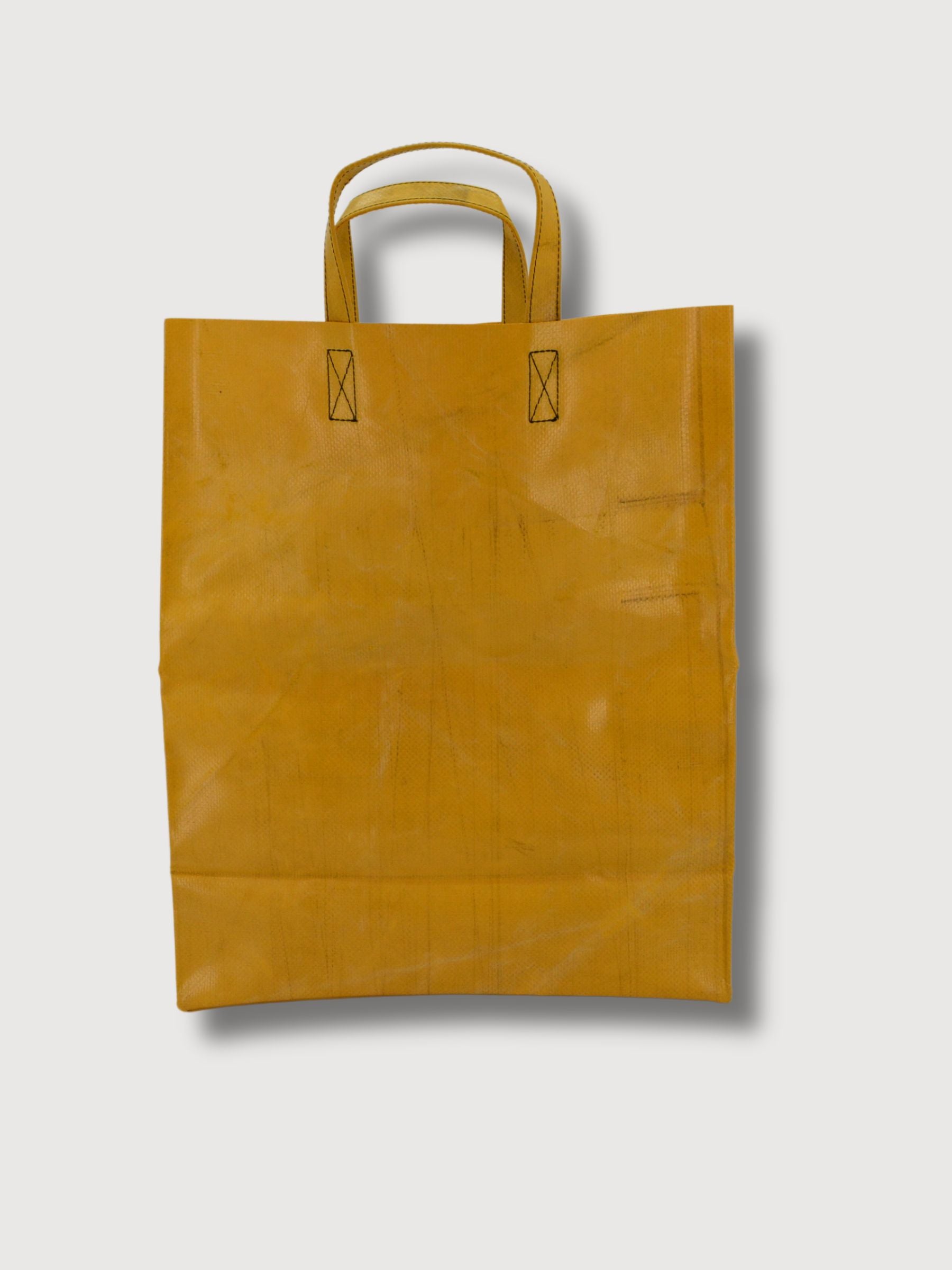 Miami Vice Shoppers Bag Green/Yellow In Used Truck Tarps | Freitag