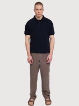 Camicia Nodo Polo Uomo Indaco Gots Cotone | Mazine