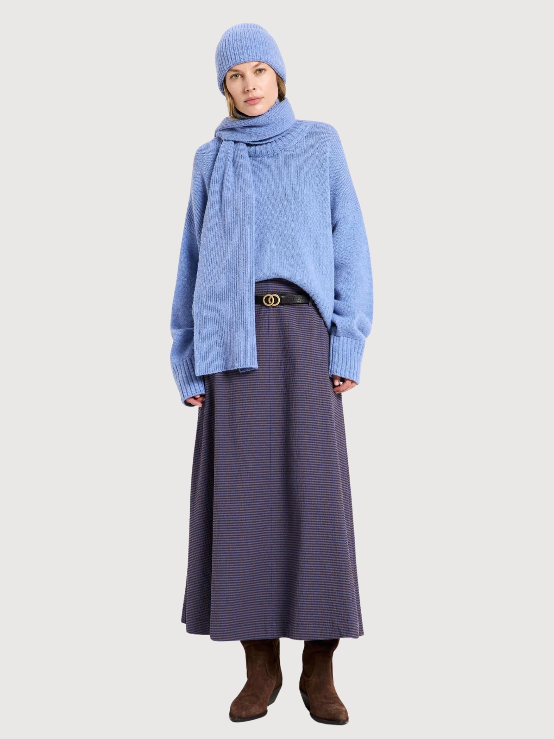Oversized Sweater GOTS Light Blue | Lanius