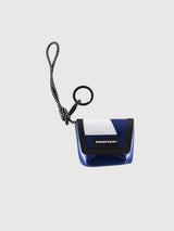 Charm, AriPods & Key Holder F213 Mini Messenger Blue/White | Freitag