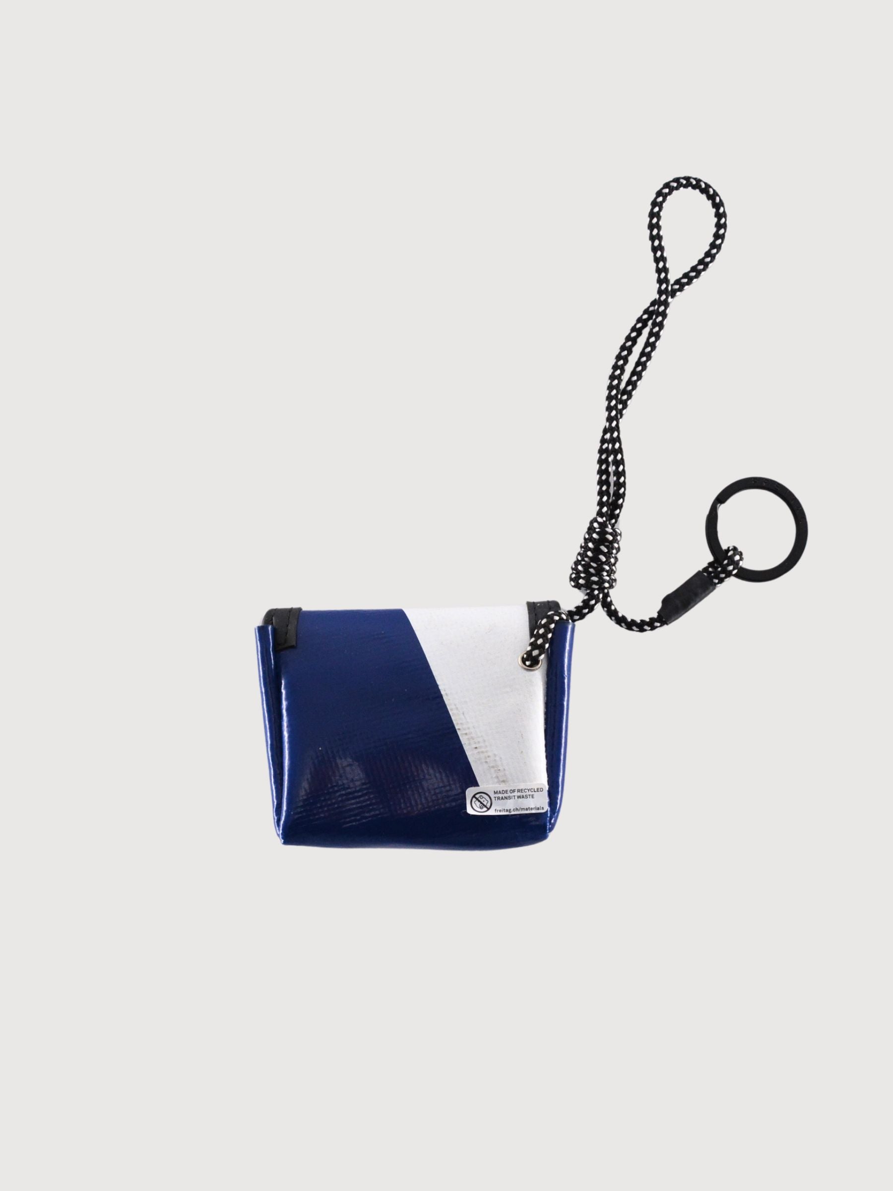 Charm, AriPods & Key Holder F213 Mini Messenger Blue/White | Freitag