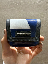 Charm, AriPods & Key Holder F213 Mini Messenger Blue/White | Freitag