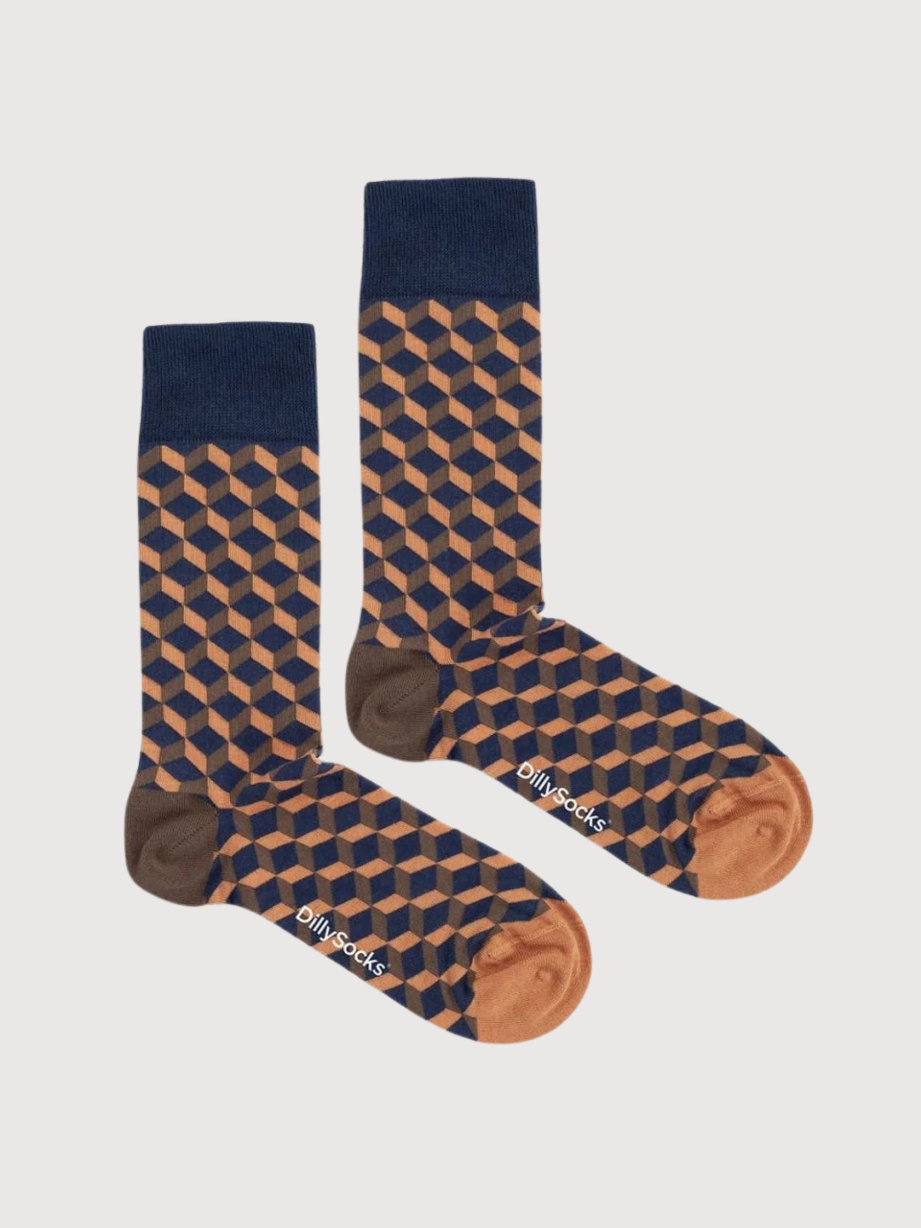 Socken mit erdigen Würfeln | Dillysocks