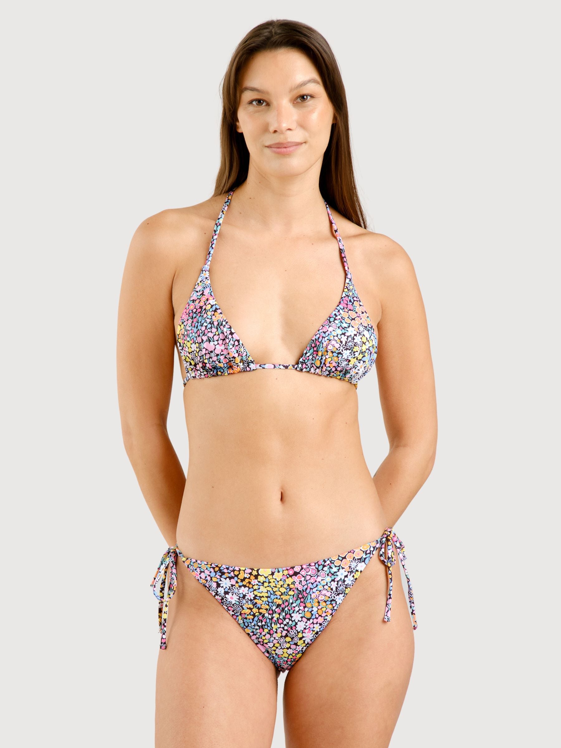 Bikini Top Yxlan Meadow Blumen Damen | Dedicated