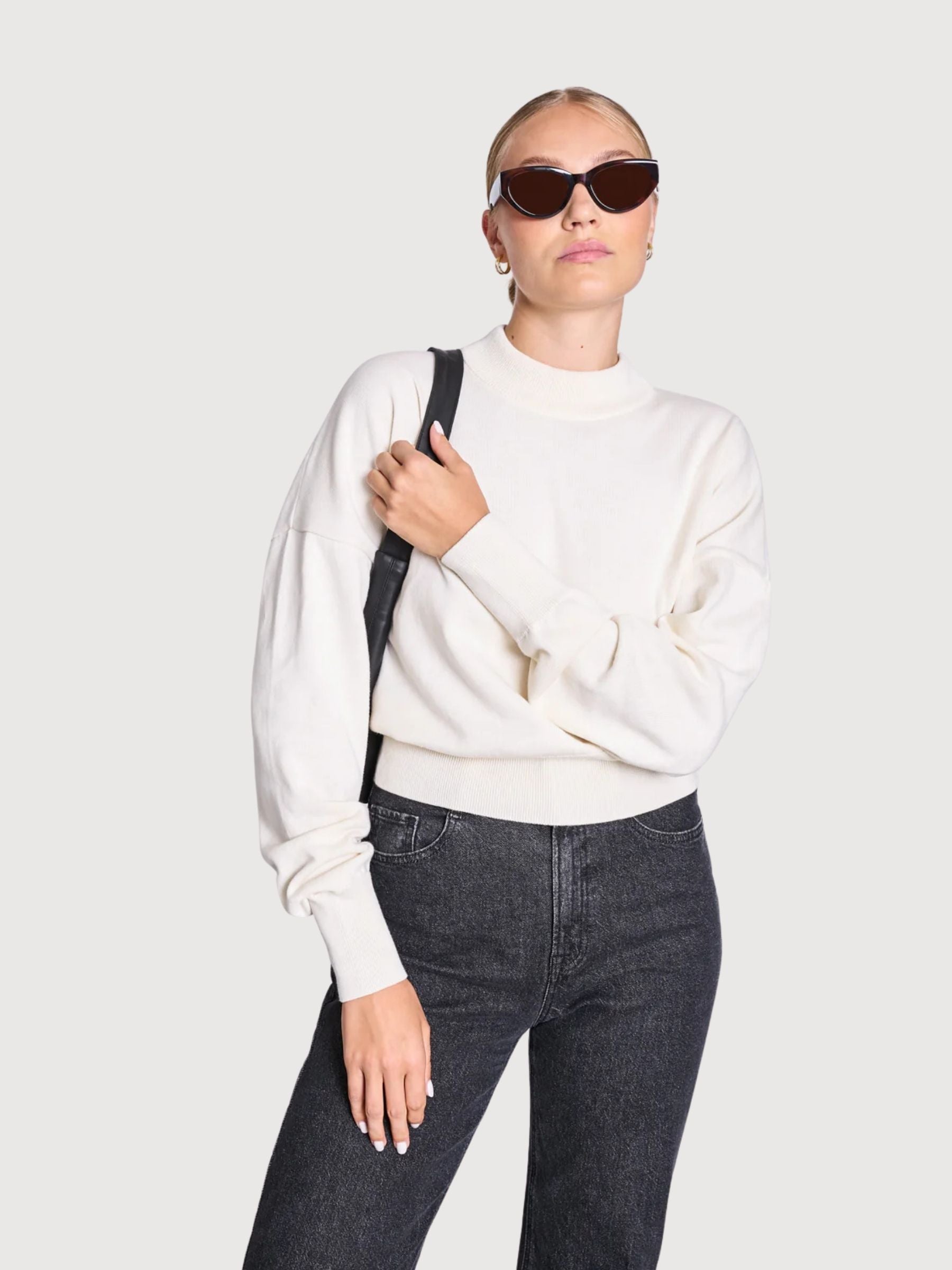 Pullover Yin White Woman Cotton | Jan N June