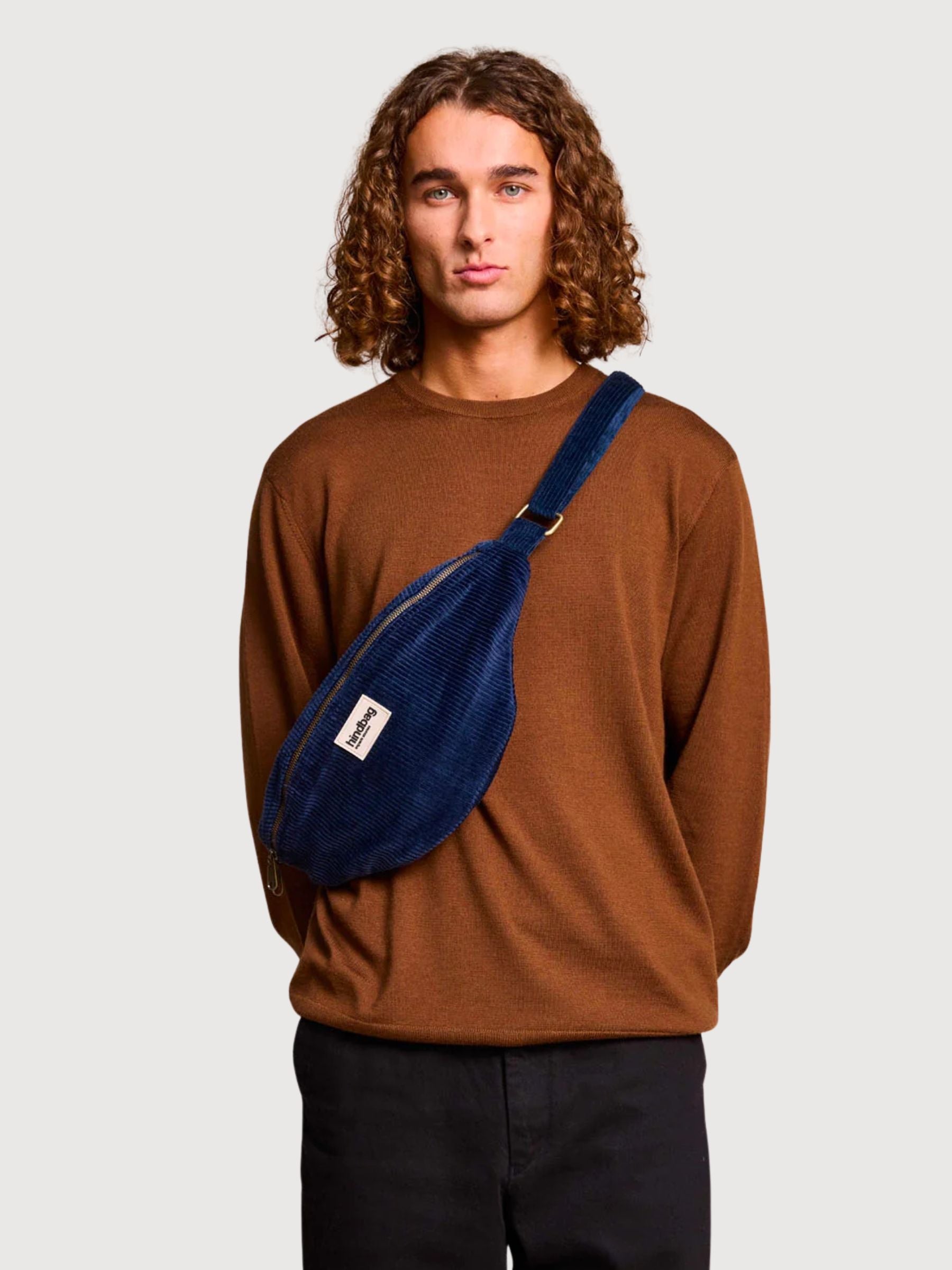 Sasha Velours Marine | HINDBAG