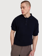 Camicia Nodo Polo Uomo Indaco Gots Cotone | Mazine