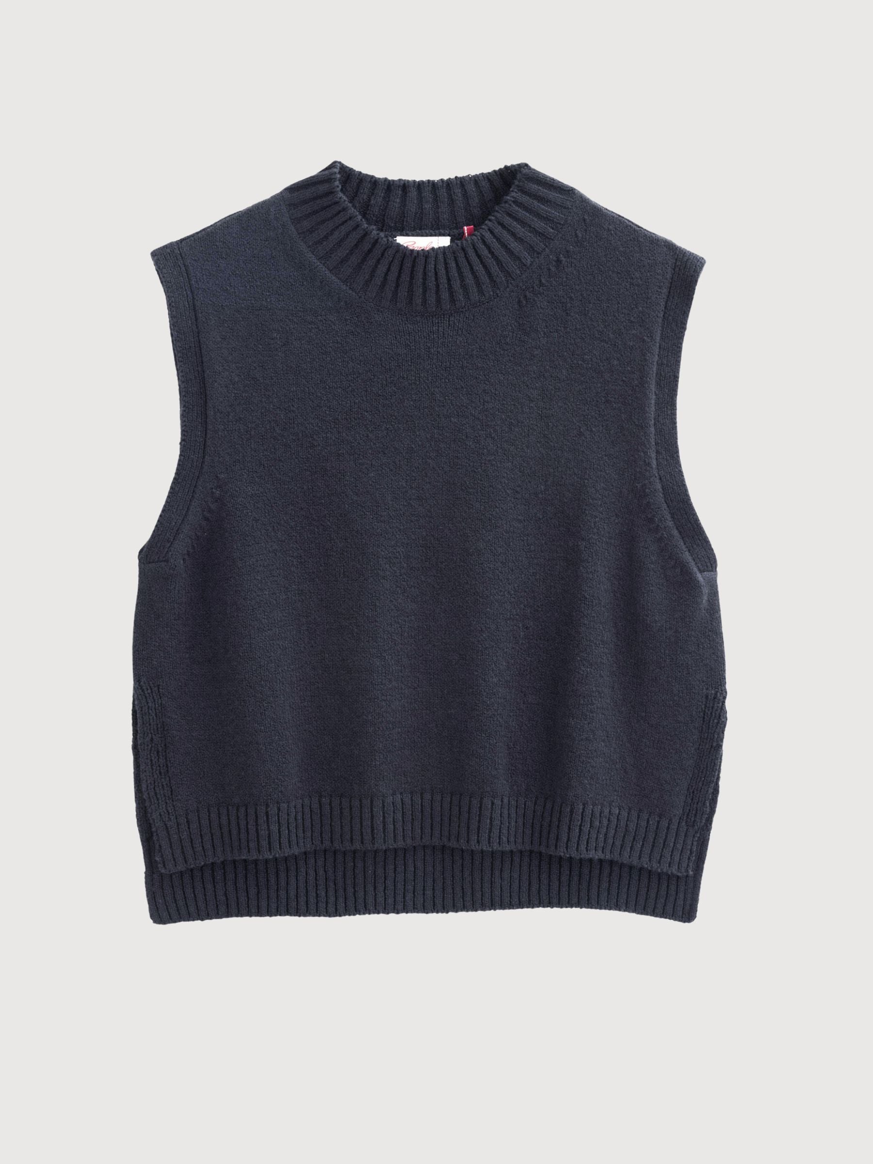 Vest Knit Dark Blue for Women | PEOPLE WEAR ORGANIC