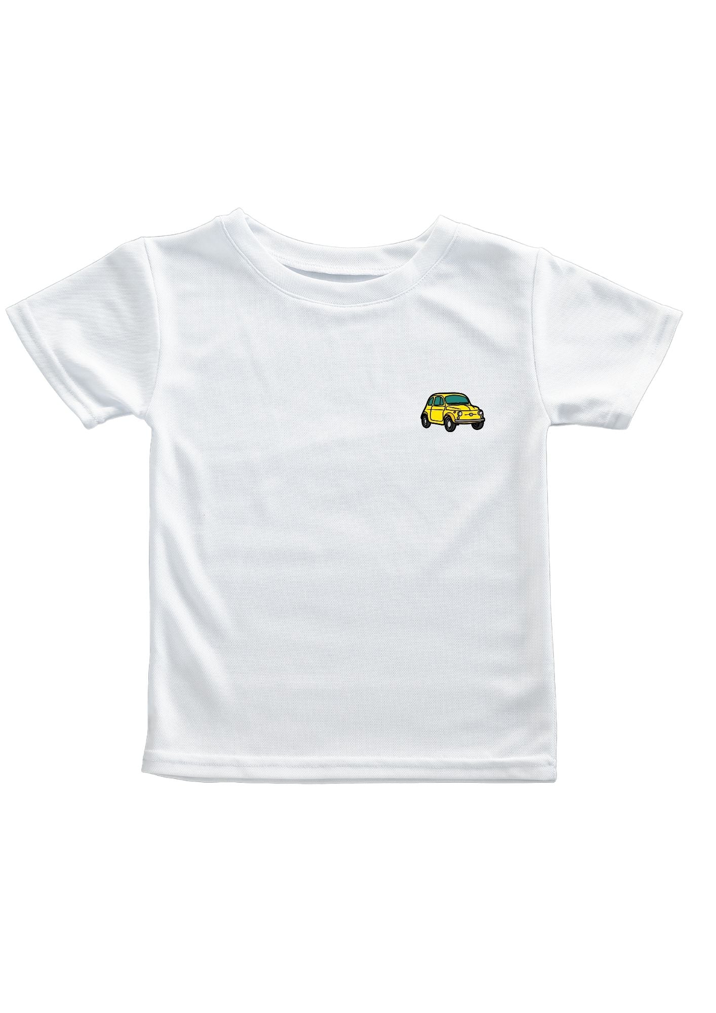 Daniel T-shirt with yellow car print | Re-bello