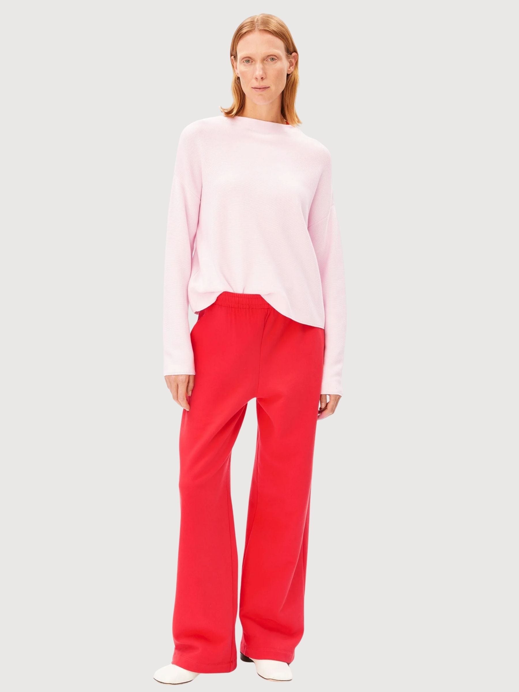 Merinaa Links Links Sweater Pink Mist | ARMEDANGELS